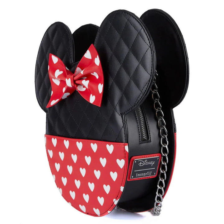 Mickey and Minnie Mouse Love Reversible Crossbody Bag by Loungefly