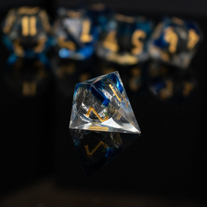 Midnight Sky Liquid Core Dice Set by Misty Mountain Gaming