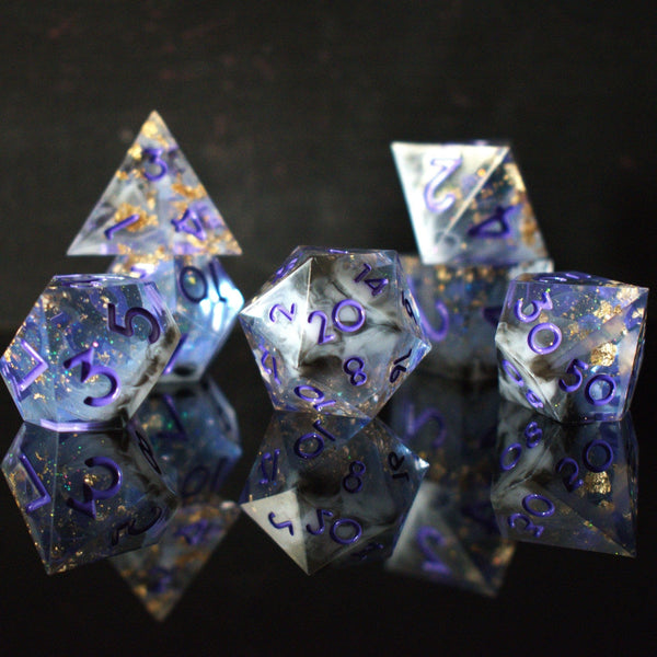 Mirage Arcane Sharp-Edged Resin Dice Set by Misty Mountain Gaming