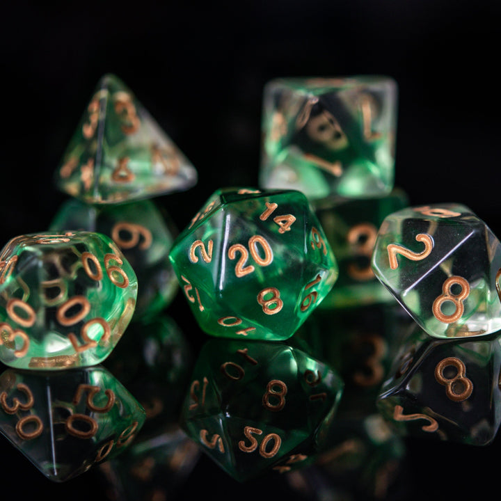 Mojito Acrylic Dice Set by Misty Mountain Gaming