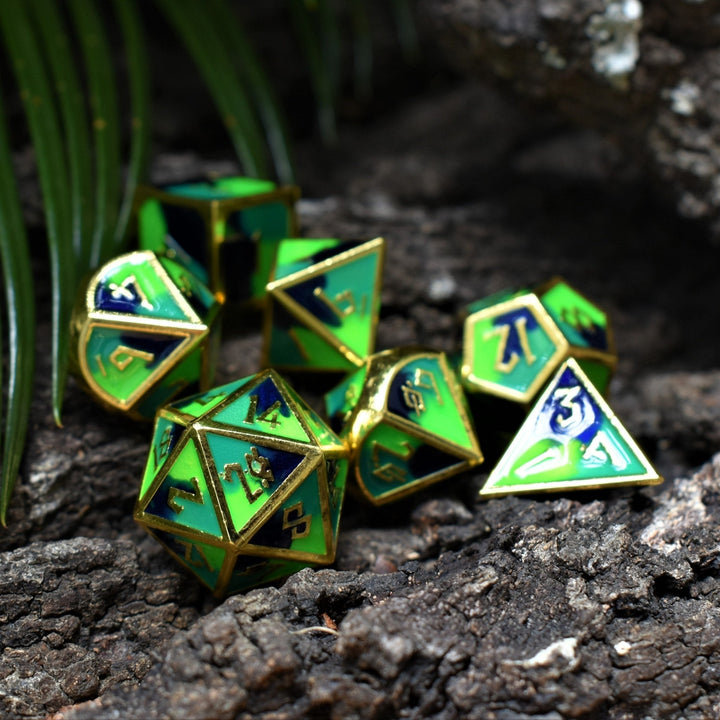 Mother Earth Metal Dice Set by Misty Mountain Gaming