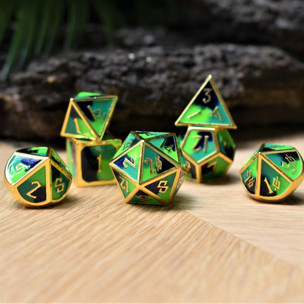 Mother Earth Metal Dice Set by Misty Mountain Gaming