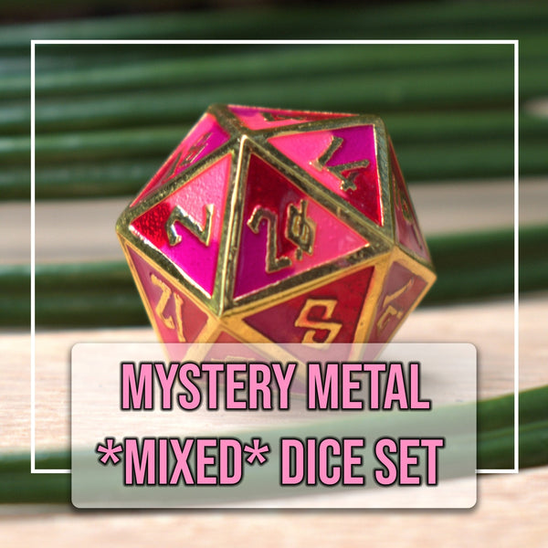 Mystery Metal *Mixed* Dice Set by Misty Mountain Gaming