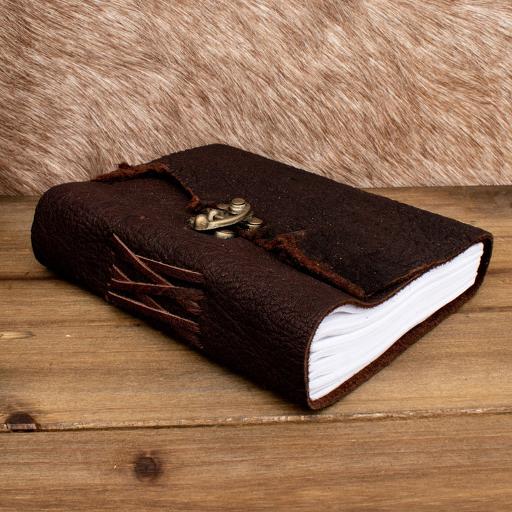 Natural Edge Buffalo Leather Journal by Misty Mountain Gaming