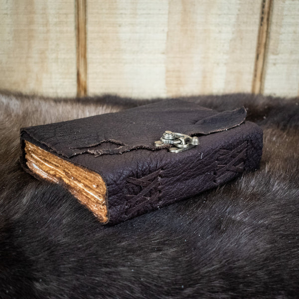 Natural Edge Buffalo Leather Journal by Misty Mountain Gaming