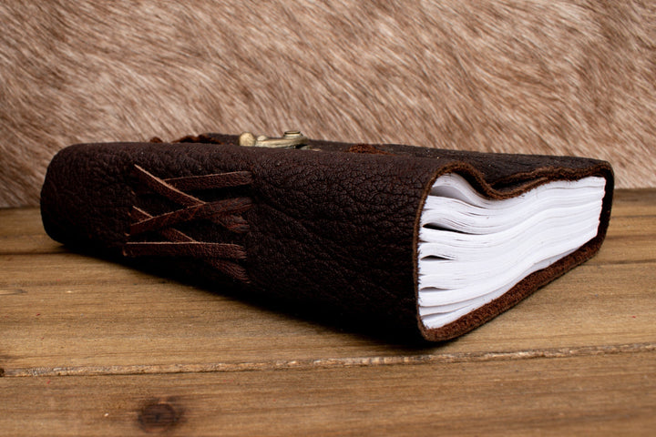 Natural Edge Buffalo Leather Journal by Misty Mountain Gaming