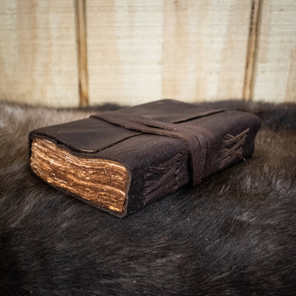 Natural Edge Buffalo (Wrapped) Leather Journal by Misty Mountain Gaming