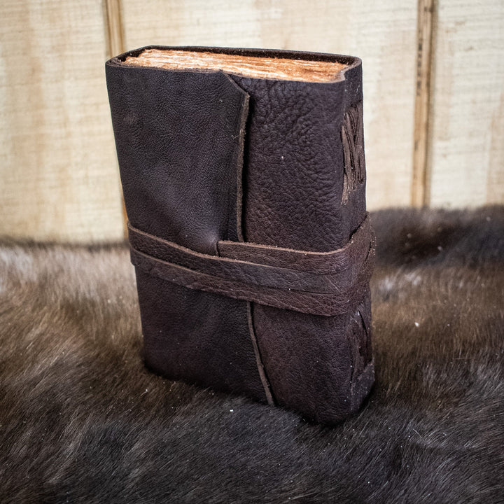 Natural Edge Buffalo (Wrapped) Leather Journal by Misty Mountain Gaming