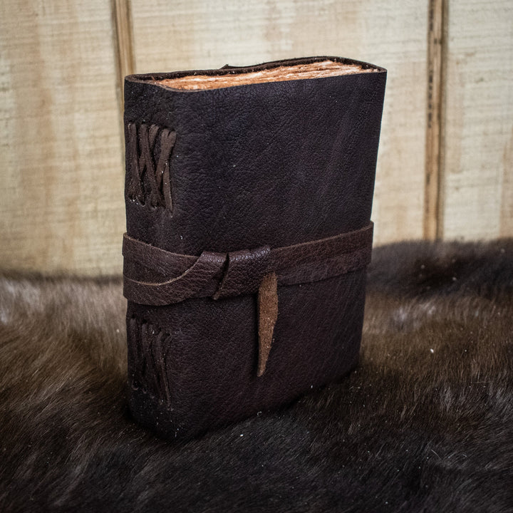 Natural Edge Buffalo (Wrapped) Leather Journal by Misty Mountain Gaming