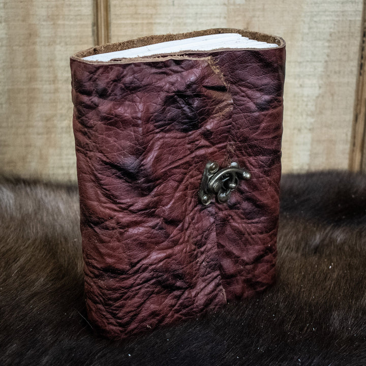 Natural Edge Crunched Cowhide Leather Journal by Misty Mountain Gaming