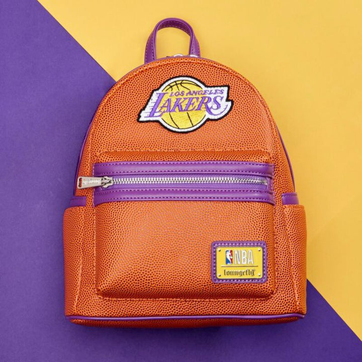 NBA Los Angeles Lakers Basketball Logo Mini Backpack by Loungefly