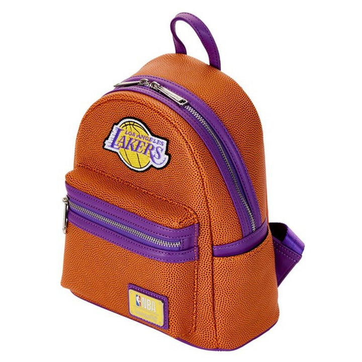 NBA Los Angeles Lakers Basketball Logo Mini Backpack by Loungefly