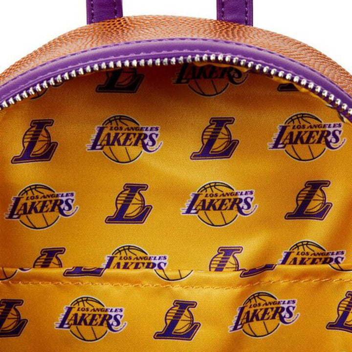 NBA Los Angeles Lakers Basketball Logo Mini Backpack by Loungefly