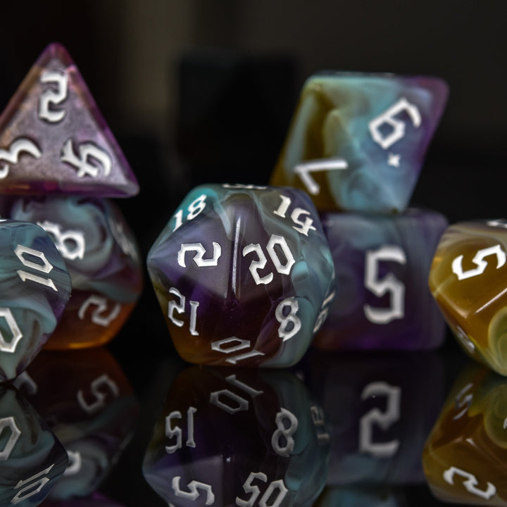 Paladin Class Acrylic Dice Set by Misty Mountain Gaming