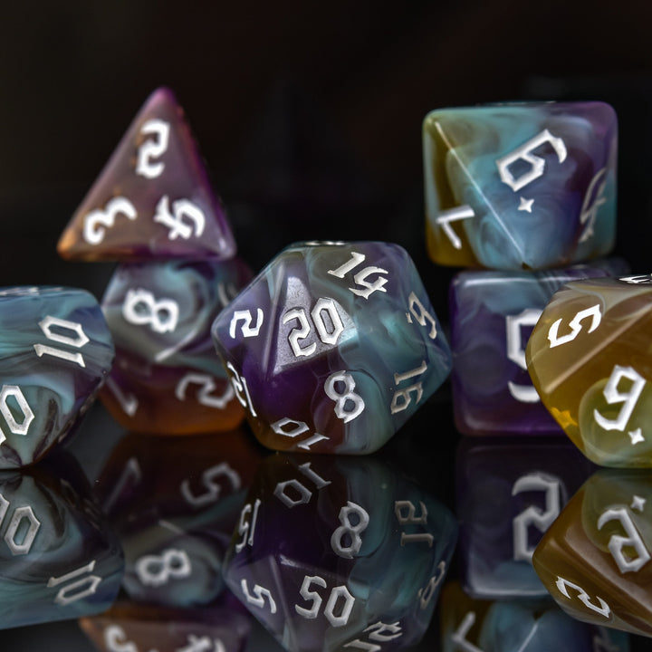 Paladin Class Acrylic Dice Set by Misty Mountain Gaming