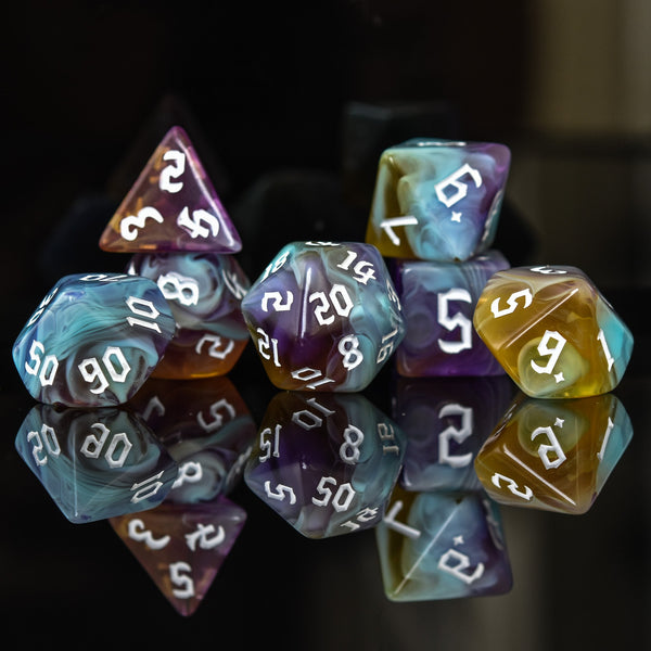 Paladin Class Acrylic Dice Set by Misty Mountain Gaming