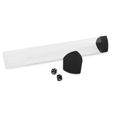 Playmat Carry Tube Holder with Dice Cap, Black by BCW