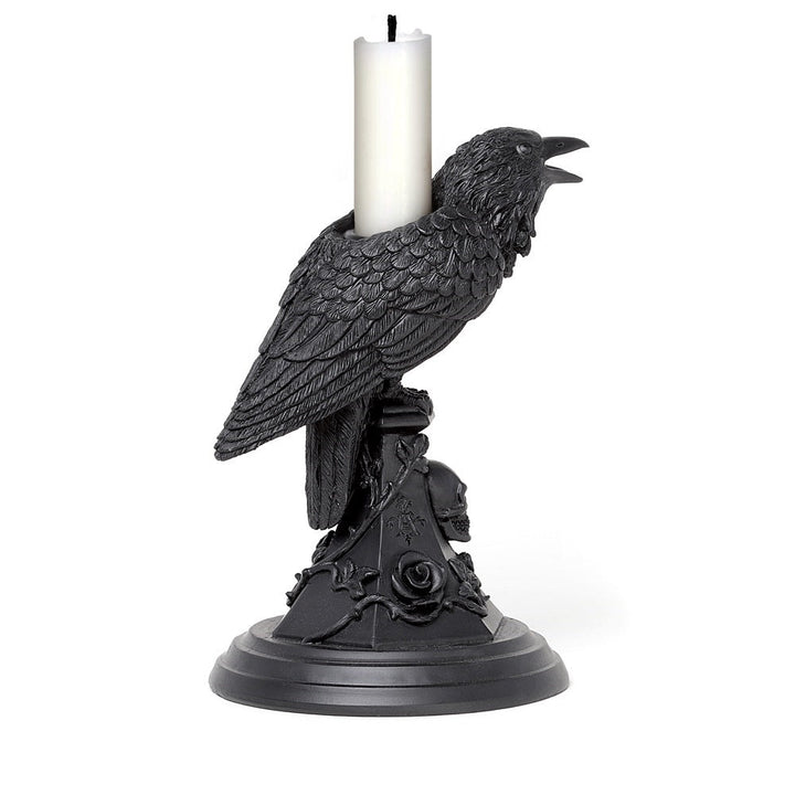 Poes Raven Candlestick Holder by Alchemy of England