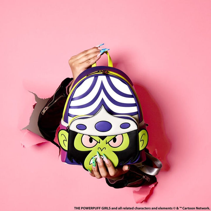 Powerpuff Girls Mojo Jojo Glow Cosplay Mini Backpack by Loungefly