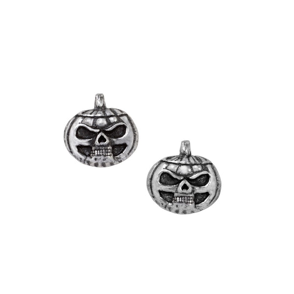 Pumpkin Skull Stud Earrings by Alchemy of England