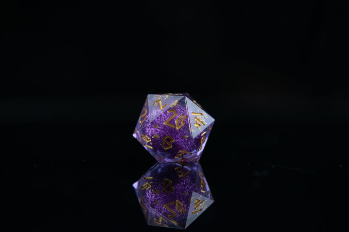 Purple Mage Liquid Core Dice Set by Misty Mountain Gaming