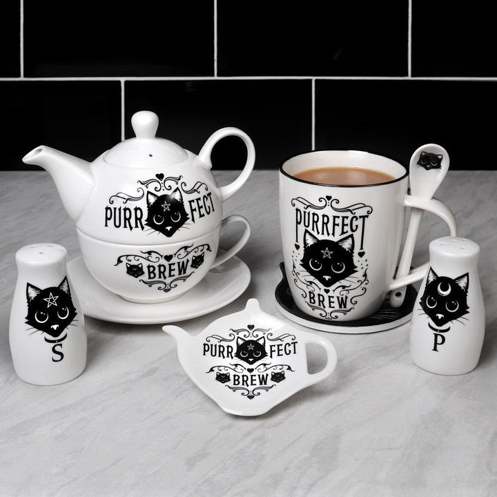 Purrfect Brew Teabag Dish by Alchemy of England