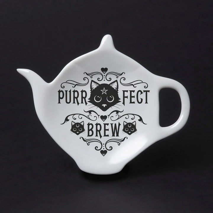 Purrfect Brew Teabag Dish by Alchemy of England