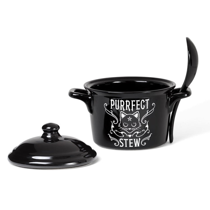 Purrfect Stew Pot and Spoon by Alchemy of England