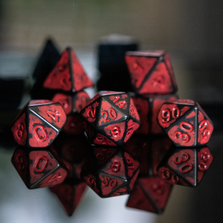 Radiation Acrylic Dice Set by Misty Mountain Gaming