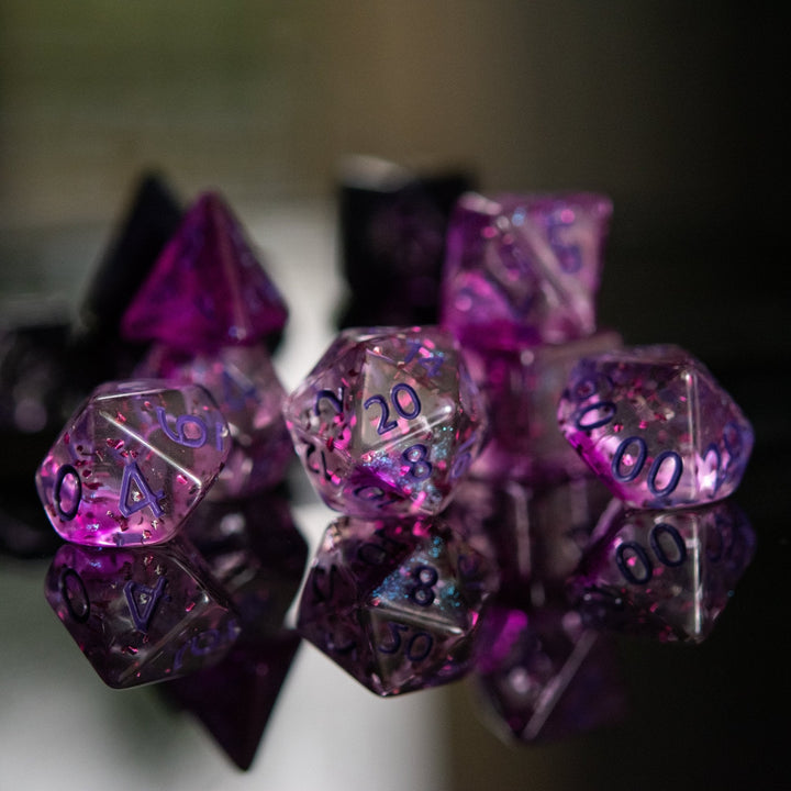 Rave Acrylic Dice Set by Misty Mountain Gaming