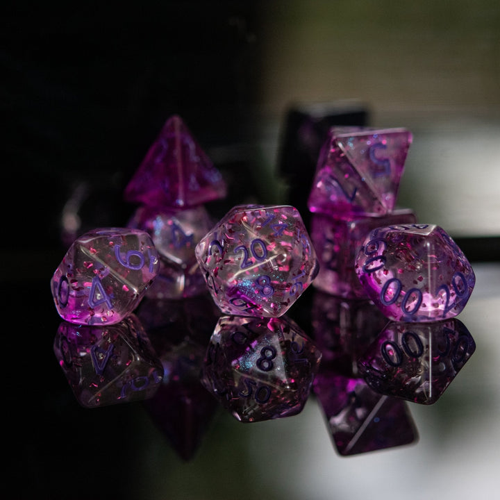 Rave Acrylic Dice Set by Misty Mountain Gaming