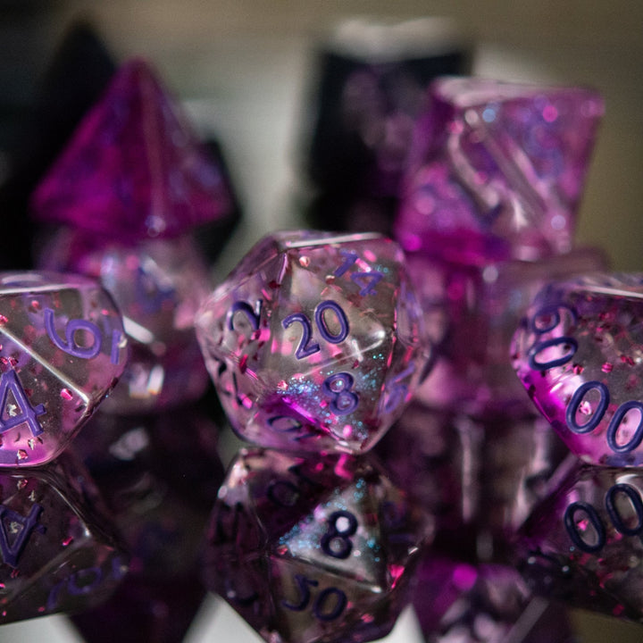 Rave Acrylic Dice Set by Misty Mountain Gaming