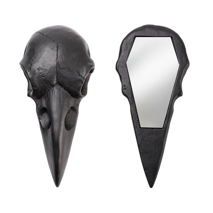 Raven Skull Hand Mirror by Alchemy of England