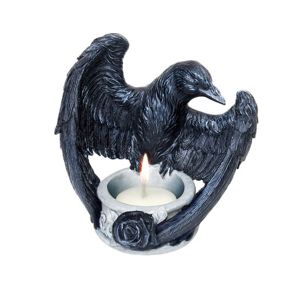 Raven Tea Light Holder by Alchemy of England