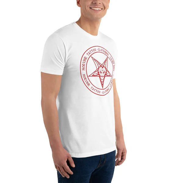 Norvine - Men's Red Pentagram T-Shirt-10