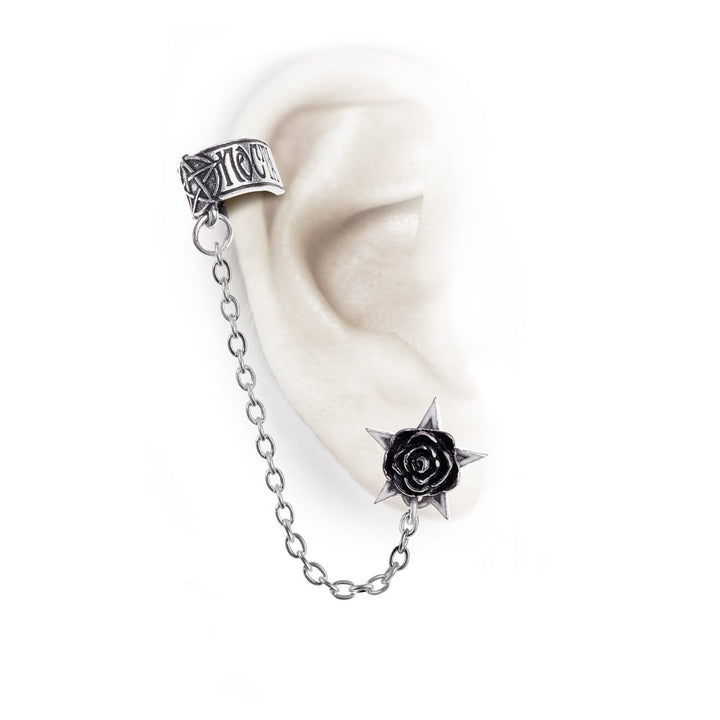 Rosa Nocta Earcuff Earring by Alchemy of England