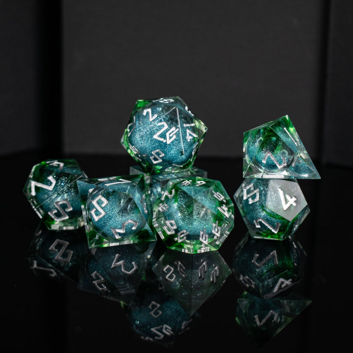 Sea Siren Liquid Core Dice Set by Misty Mountain Gaming