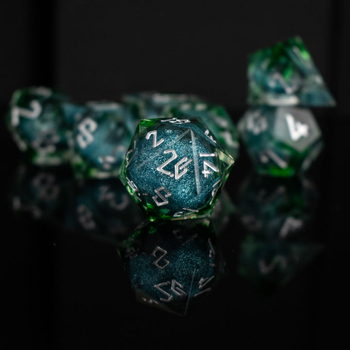 Sea Siren Liquid Core Dice Set by Misty Mountain Gaming