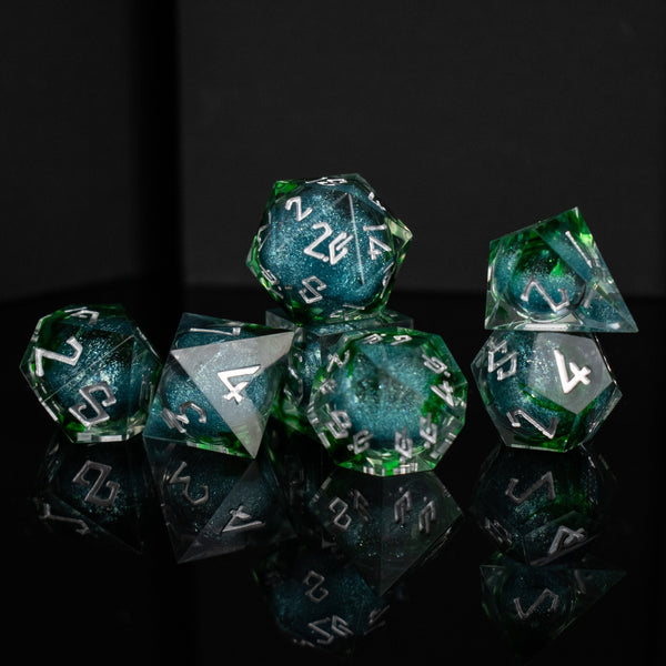 Sea Siren Liquid Core Dice Set by Misty Mountain Gaming