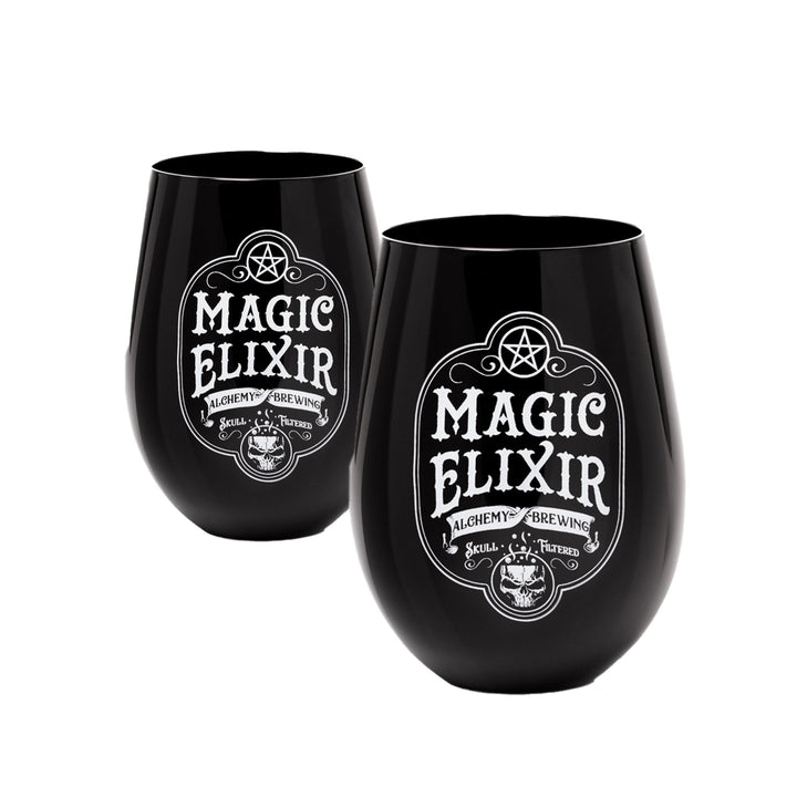 Set of 2 'Magic Elixir' Stemless Glasses by Alchemy of England