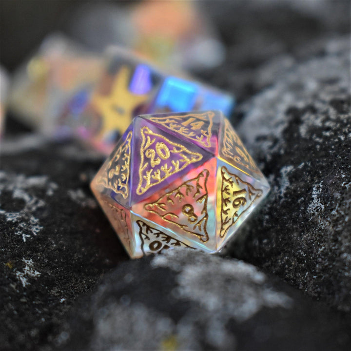 Siren's Song Prism Glass Dice Set by Misty Mountain Gaming