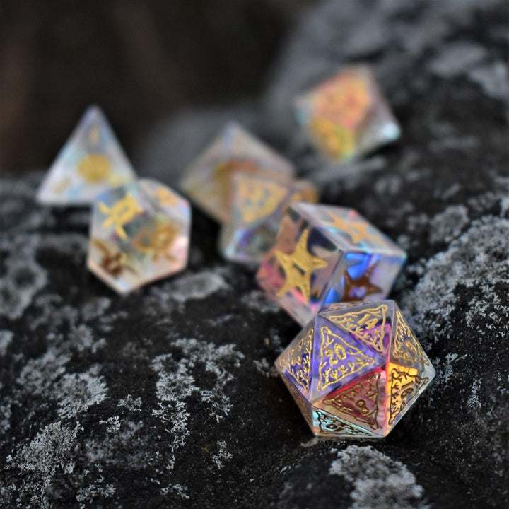 Siren's Song Prism Glass Dice Set by Misty Mountain Gaming