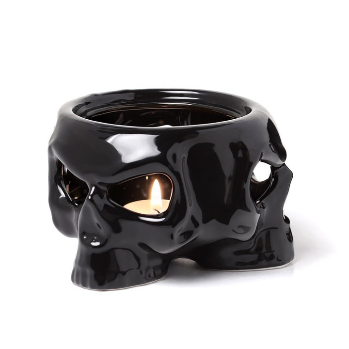 Skull Tealight Mug Warmer/ Crystal Ball Holder by Alchemy of England