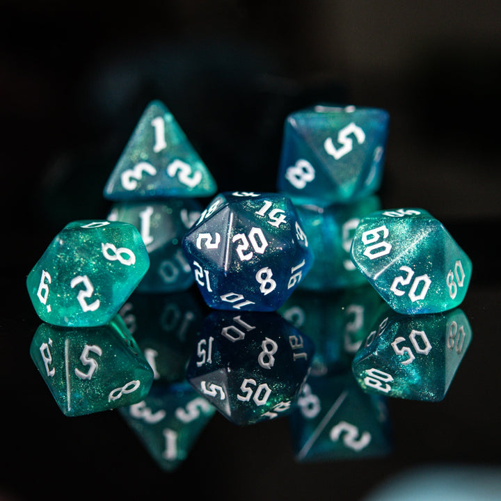 Sorcerer Class Acrylic Dice Set by Misty Mountain Gaming