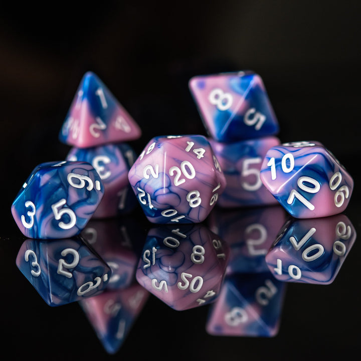 Sweet Dreams Acrylic Dice Set by Misty Mountain Gaming