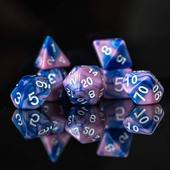 Sweet Dreams Acrylic Dice Set by Misty Mountain Gaming