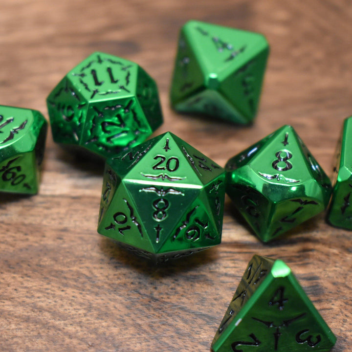 Sword of the Emerald Isles Metal Dice Set by Misty Mountain Gaming