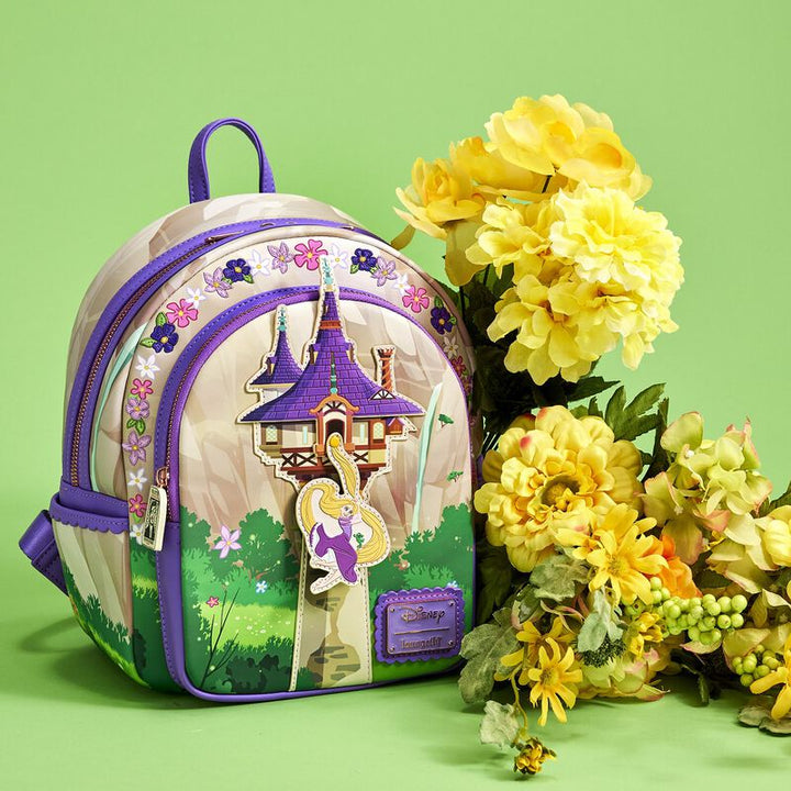 Tangled Rapunzel Swinging from the Tower Mini Backpack by Loungefly