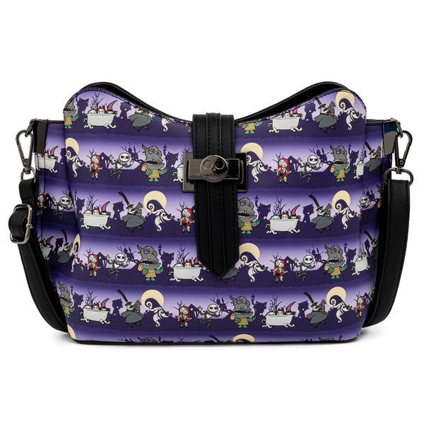 The Nightmare Before Christmas Halloween Line Crossbody Bag by Loungefly