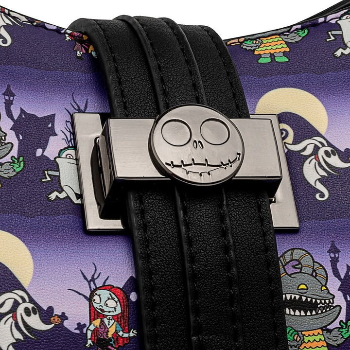 The Nightmare Before Christmas Halloween Line Crossbody Bag by Loungefly